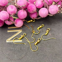 Hook earring, gold