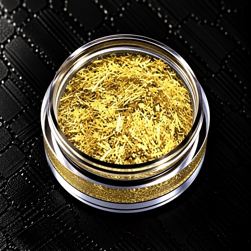 Glitter Lurix gold 5 g cosmetic ingredient Mylo Opt