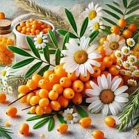 Fragrance Oil Sea Buckthorn and Chamomile, 1 L