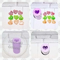 Shape silicone 3D Lux tube heart large