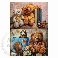 Бумага для декупажа 21х30 см Игрушки
