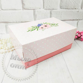 Купить Коробка Мини кейк Цветы в Украине