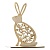 Wooden blank Hare on a stand, photos, reviews, use