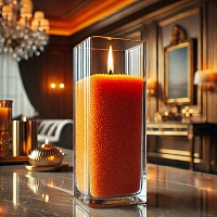 Loose candle wax orange, 1 kg