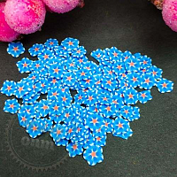 Fimo Forget-me-not slicing