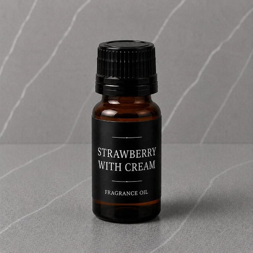 Fragrance Oil Strawberry with cream 25 ml cosmetic ingredient Mylo Opt