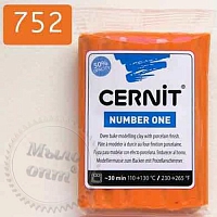 Купить Полимерная глина Цернит Cernit (Бельгия) 56г. NumberOne оранж 752 в Украине