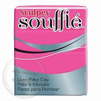 Полимерная глина Sculpey Souffle Скалпи Суфле, диско 80-х (розовый), 6503