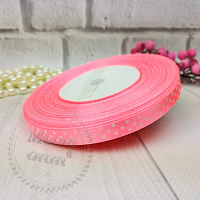 Satin ribbon peas 0.9 shade of Pink, 1 m