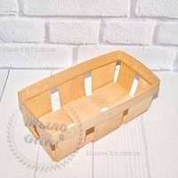Корзинка из бука Прямоугольная Малая от 100 шт