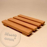 Wooden soap dish