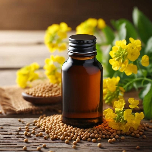 Unrefined Mustard Oil 1 L cosmetic ingredient Mylo Opt