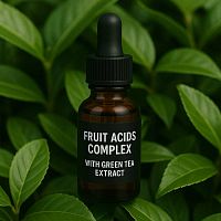 Комплекс фруктових кислот з екстрактом зеленого чаю 20 мл інгредієнт для косметики і мила Мило Опт