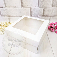 Gift box White with a window