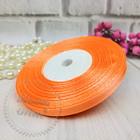 Ribbon Orange Atlas, width 6 mm, 1 m