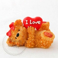 Силиконовая форма Мишка с сердцем I love you, 3D