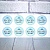 Round Blue Seal Stickers, photos, reviews, use