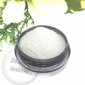 Купить Глиттер белый Glass White (0,2 мм) 1/128, 1 кг в Украине