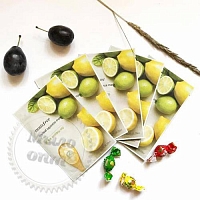Тканевая маска с Экстрактом Лимона и Лайма Innisfree It`s Real Squeeze Mask Lime