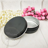 Aluminum can black 50 ml from 100 pieces