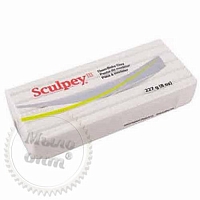 Большой эконом брусок белый Sculpey III Скалпи (США),227 г, 5001