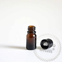 Glass bottle 5 ml, dispenser, lid