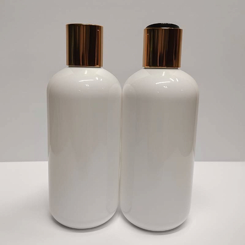 Bottle Olivia white 400 ml aluminum dispenser cosmetic ingredient Mylo Opt