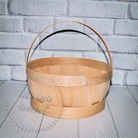 Beech basket with handle from 100 pcs