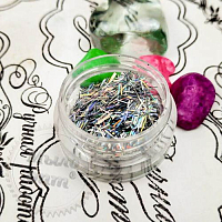 Glitter Lurex Silver holography, 50 gr