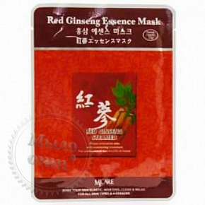 Купить Тканевая маска с Экстрактом Красного Женьшеня MJ CARE Essence Mask Red Ginseng в Украине