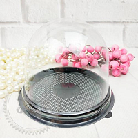 Bubble plastic container, black