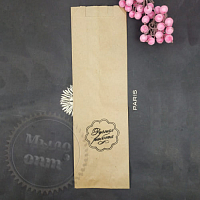 Paper packaging bag with an inscription Handmade, from 100 pieces