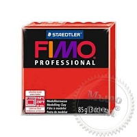 Фимо Профессионал 85 г Fimo Professional 200 чистый красный