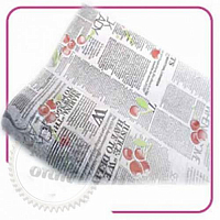 Non-woven Retro Newspaper + cherry