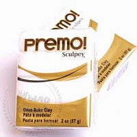 Sculpey Premo Премо (США, Полиформ), 56 г, белый 5001