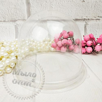 Bubble plastic container, transparent