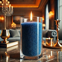 Loose candle wax blue, 1 kg