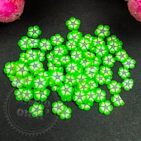 Fimo Bright green mood slicing