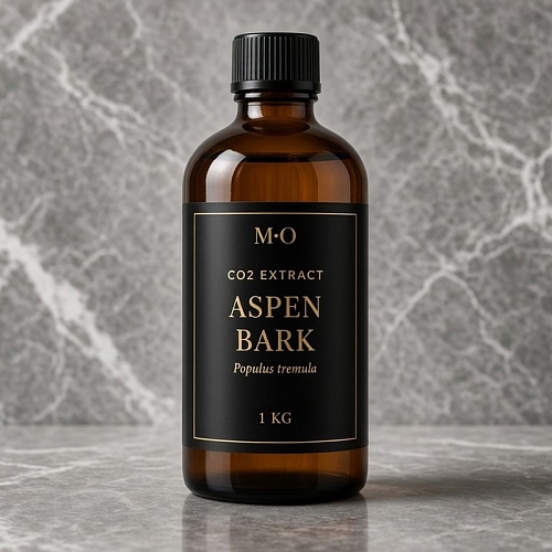 Aspen Bark CO2 Extract 1 kg — labeled amber bottle