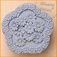 Silicone mold 2D Bouquet of daisies
