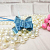 Gift bow on puffs, Blue, photos, reviews, use