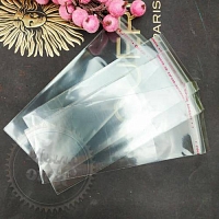 Polypropylene bags with adhesive tape 12.5x5cm from 100 pcs