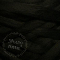 Black felting wool, 500 gr