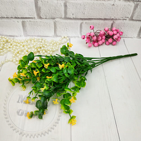 Купить Куст эвкалипта с соцветием, Желтый в Украине