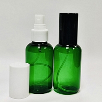 Bottle Olivia 100 ml green spray with cap from 10 pcs