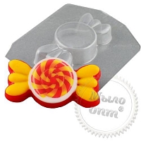 Plastic shape W Candy round for the picture 56 gr