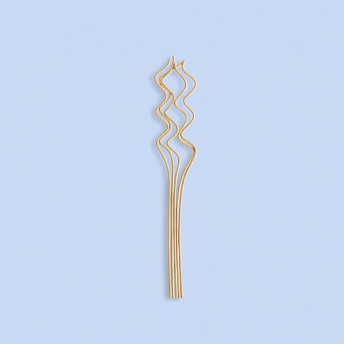 Wavy aroma diffuser sticks, Beige 5 pcs cosmetic ingredient Mylo Opt