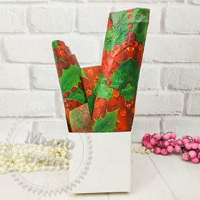 Купить Тишью папиросная бумага Новогодние цветы в Украине