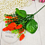 Ginger sprig with fabric leaves, orange, photos, reviews, use