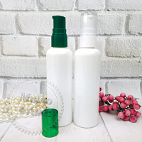 Bottle Gloria white 200 ml with dispenser acrylic from 100 pcs